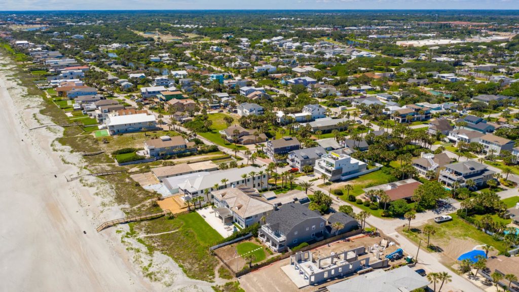 A beachfront neighborhood in Jacksonville Florida where you can buy wholesale real estate.